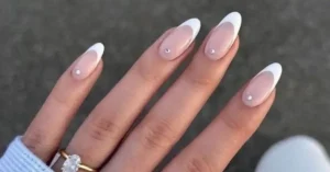 elegant wedding nails