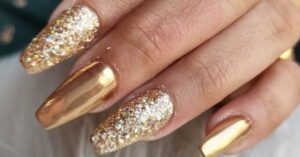 sparkle wedding nails