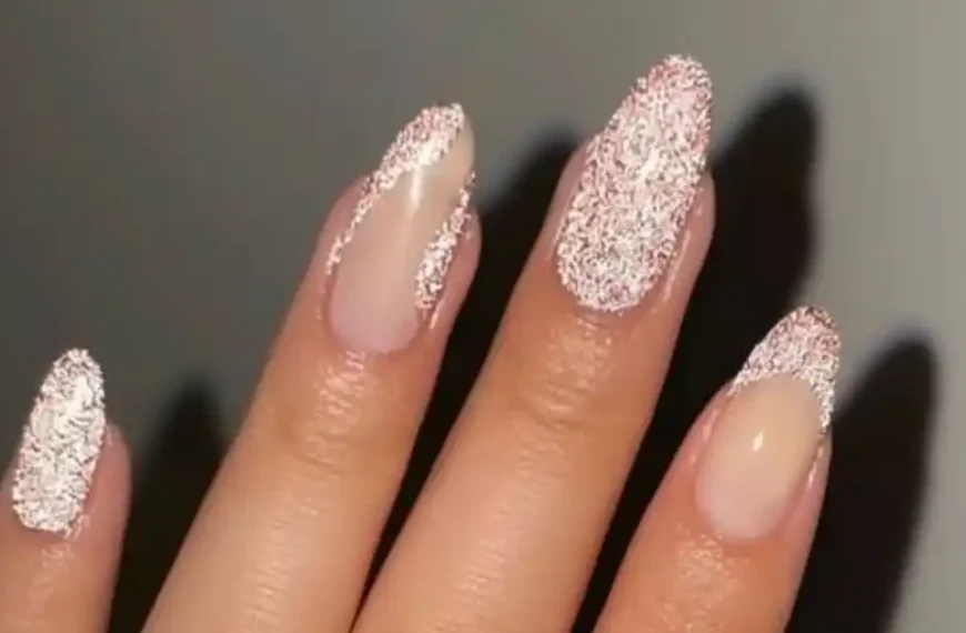 Wedding Glitter Nails